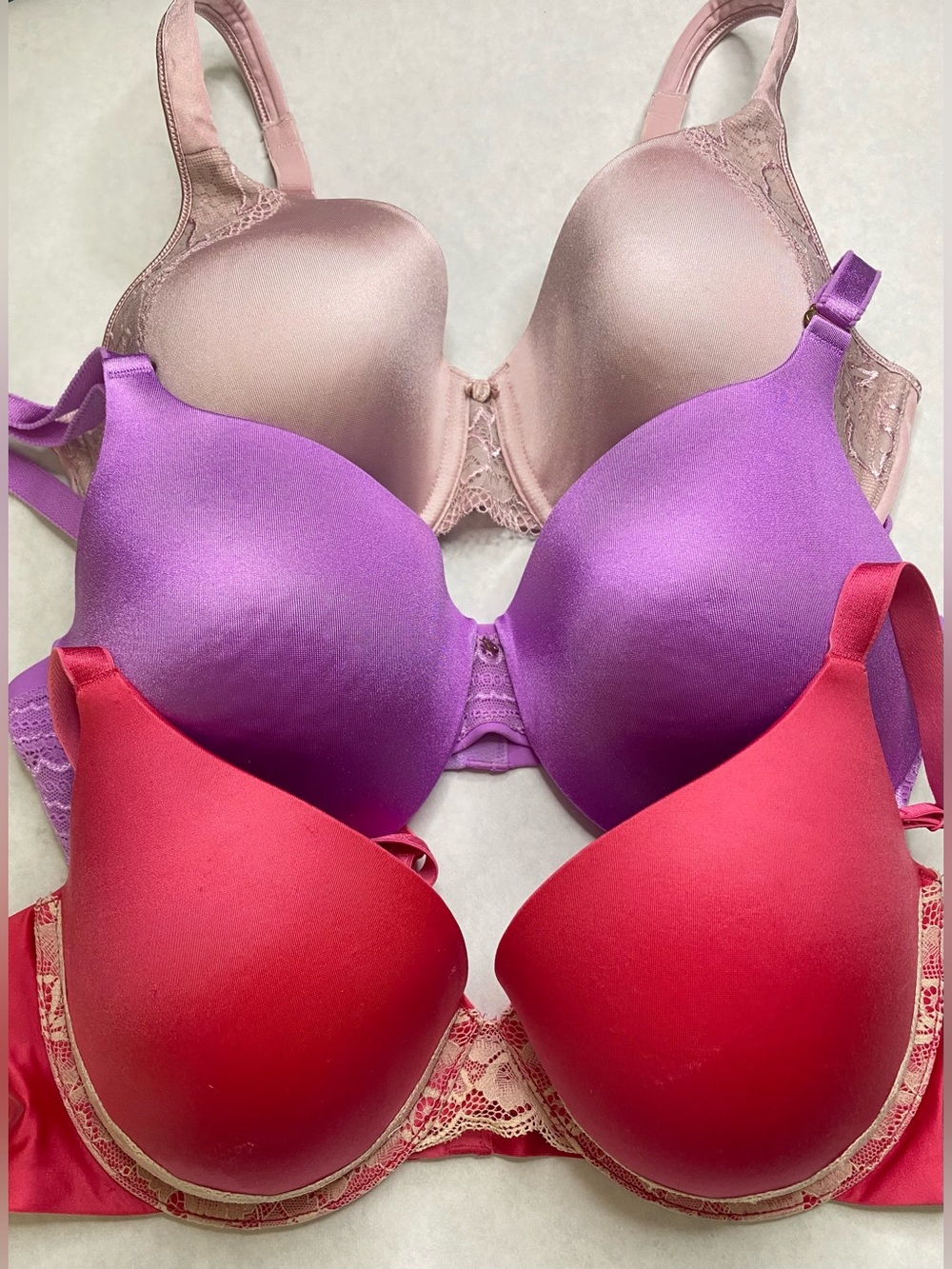 36D Bra Lot of 3 SOMA BALI WARNER Molded Cup Underwire